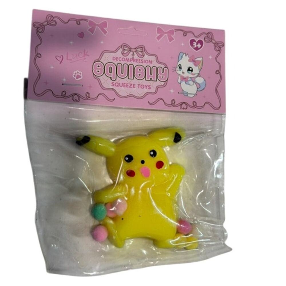 2pk Cute Yellow Character Squishy Slow Rising Stress Toy Fidget Sensory New